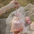 thumbnail image 1 of KEINXS Flower Drawstring Candy Bag with Pearls and Ribbons  10 Packs  Suitable for Weddings  Baby Showers  Birthdays and Special Occasions - Linen Polyester Fabric. Valentine‘s Day  Mothe, 1 of 7