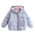 thumbnail image 1 of Veste Chic à Capuche Imprimée pour Bébé Fille - Haut d'Hiver Stylé pour Filles Veste d'Hiver pour Bébé, 1 of 9