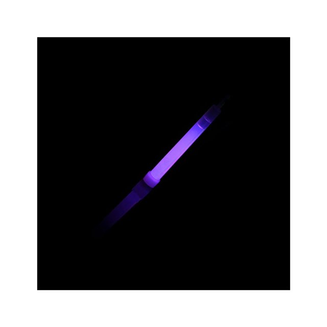 Decodeary Bâton Lumineux en Plastique Portable Coloré Extérieur Camping Randonnée Urgence Fête Scène Performance Bâtons Lumineux avec Cintre Violet 1 Ensemble