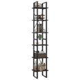 thumbnail image 2 of vidaXL 6-Tier Book Cabinet Grey 40x30x210 cm Engineered Wood, 2 of 4
