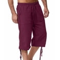 thumbnail image 2 of SHIXIAOO Men's Spring and Summer Sweatpants Jogging Pants Loose Casual Beach Capri Pants, 2 of 4