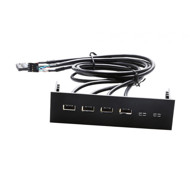 Maytalsory 5.25 inch USB Front Panel Hub Ports USB3.0 Drive for Panel 4 Computer PC 2.0 Case Optical Front 4 Ports USB 2.0 163x105x53mm