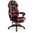 thumbnail image 1 of Costway Chaise de Sport Électrique Ajustable Style Course avec Appui-Tête Rembourré, Support Lombaire Rouge, 1 of 10