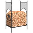 thumbnail image 1 of Outsunny Firewood Rack Outdoor, 19" Heavy Duty Metal Fireplace Log Holder, 1 of 10