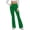 G-Green, variant on 2025 Women's Casual Pants Women's Vintage Floral High Pants for Women Work Casual Waist Wide Leg Pants Womens Paper Bag Pants Casual Loose Fit