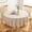 Beige-BGM, variant on Waterproof Tassel Tablecloth Oil Proof Polyester Fabric Decorative Cover for Dining Room Kitchen Use