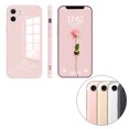 thumbnail image 1 of ziyahi Glass Back Phone Covers with Solid Color Full Rugged Bumper Anti-Slip Design for Iphone 7P/8P/7/8/XS Max/XR/X/XS, 1 of 5