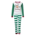 thumbnail image 1 of Pyjamas Tenue Parent-Enfant Costumes de Noël Patchwork à Carreaux Imprimés Vêtements de Maison Col Rond Manches Longues Pyjamas Ensembles Deux Pièces Assortis Pyjamas de Noël pour Couples en Liquidation, 1 of 9