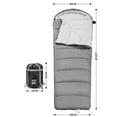 thumbnail image 2 of Versatile Double Sleeping Bag for Outdoor Camping - Machine Washable & Water-Resistant, Perfect for All Seasons (Grey, 1.8KG), 2 of 7