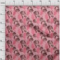 thumbnail image 3 of oneOone Tissu Flex Coton Rose Feuille Tropicale Matériel de Robe Tissu Imprimé Tissu au Mètre 40 Pouces de Large, 3 of 5
