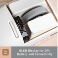 thumbnail image 3 of LOFREE Touch PBT Wireless Mouse with USB Receiver, Bluetooth, Wired Connection, Rechargeable, 4000 DPI with OLED Screen Compatible with Glass Surface, 3 of 8