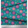 thumbnail image 2 of Soimoi Poly Georgette Fabric Flower Artistic Decor Fabric Printed Yard 42 Inch Wide, 2 of 3