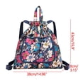 thumbnail image 2 of Amzcrzy Home Decor, Storage Bag, Storage Basket, Foldable Large Capacity Travel Backpack Drawstring Pocket Light Nylon Cloth Multifunctional Print Foldable Bag Organizer Foldable Capacity, 2 of 5