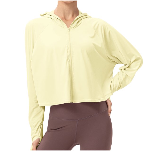 RXIRUCGD T-shirt de Mode pour Femme Blouse à Manches Longues Col Rond Hauts Décontractés Chandail, Jaune, Taille : S
