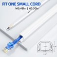 thumbnail image 2 of 204.8in (XS+S Size) Cord Hider Wall, Cord Cover,Wire Covers for Cords, Paintable Cable Concealer Raceway, PVC Cable Management System，White,, 2 of 5