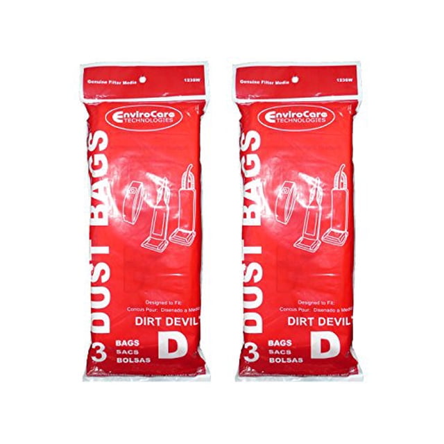 6 Sacs sous Vide Royaux Dirt Devil Type D, Featherlite, Lite Plus, Extra, Classic, S