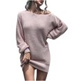 thumbnail image 2 of Gspmoly Robes d'Été pour Femmes 2025, Mode Femmes Aguichant Décontractée Robe Plissée Unie Épaule Robe à Manches Courtes Robes d'Été pour Femmes Économies d'Été, 2 of 7