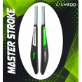 thumbnail image 3 of Lyzoo Bâton de Cricket en Plastique Rigide en PVC Robuste, Format Régulier, pour Adultes 1+ / Noir et Vert, 3 of 5