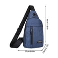thumbnail image 3 of Bag Strap Crossbody,Strap Bag Crossbody Backpack with With Headphone Hole Strap Backpack Hiking Backpack Multipurpose Crossbody Chest Bag,Backpack for Hiking, 3 of 7