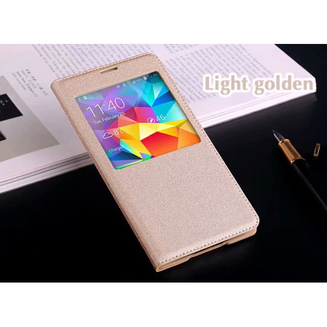 Flip Cover Leather Case for Samsung Galaxy S5 Smart View Phone Case