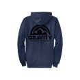 thumbnail image 2 of Gravity Outdoor Co. Zip-Up Hoodie - Navy - Black Logo - 2X-Large, 2 of 2