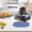 Blue, variant on Silicone Mat for Air Fryer Countertop Protection 10.4x10.4 Inch Heat Resistant Trivet | Multifunctional Non-Slip Kitchen Mat for Hot Pots, Dishes, Baking | Thickened Raised Edges, Easy to Clean