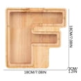 thumbnail image 3 of WRKEKC Clearance Personalized Wooden Name Money Box Wooden Deposit Box Twenty Six English Letters, 3 of 5
