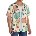thumbnail image 2 of Disketp Racket and Tennis Ball Print Men's Hawaiian Shirts Button Down Holiday Beach Shirts-Medium, 2 of 5