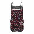 thumbnail image 4 of Jamicy Ensemble de Pyjama pour Femmes Shorts Saint-Valentin pour Épouses Ensemble de Pyjama Cami pour Femmes 2 Pcs avec Dentelle Ensemble de Pyjama Court Saint-Valentin avec Shorts Vêtements de Nuit, 4 of 5
