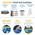 thumbnail image 3 of Funsicle 14' x 36" QuickSet Inflatable Ring Top Outdoor Above Ground Pool w/Pump, 3 of 6