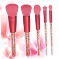 thumbnail image 4 of GOOHOCHY 5Pcs Makeup Set Premium Fiber Bristles Assorted Color Handle Cosmetics Brush for Daily Use, 4 of 8
