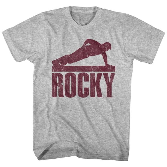 Rocky T-Shirt pour Adulte Gris Chiné Pushup