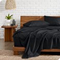 thumbnail image 2 of Bare Home Premium 1800 Collection 3-Piece Bed Sheet Set, Twin, Heathered Black, 2 of 8