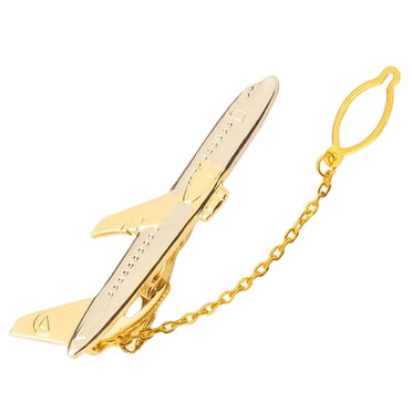 Tie Clip Fashion Aircraft Shape Tie Bar Clip Tie Clip Pin for Business Men