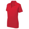 thumbnail image 1 of Gravity Threads Polo en Maille de Course pour Femmes - Vrai Rouge - Petit, 1 of 1