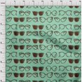 thumbnail image 3 of oneOone Tissu en Viscose Chiffon Vert Mer Lunettes Matériel de Robe de Mode Tissu Imprimé Tissu au Mètre 42 Pouces de Large, 3 of 4
