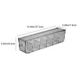 thumbnail image 3 of Danhjin Storage Chest Underwear Storage Box Socks and Underwear Storage Box Transparent Wall-hanging Drawer Type Household Divider Punch- Storage Box, 3 of 8