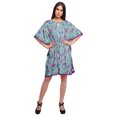 thumbnail image 3 of Moomaya Robe Courte de Caftan de Plage, Robe de Couverture Imprimée, Kaftan pour Femmes, Tenue de Plage, Couverture, 3 of 4