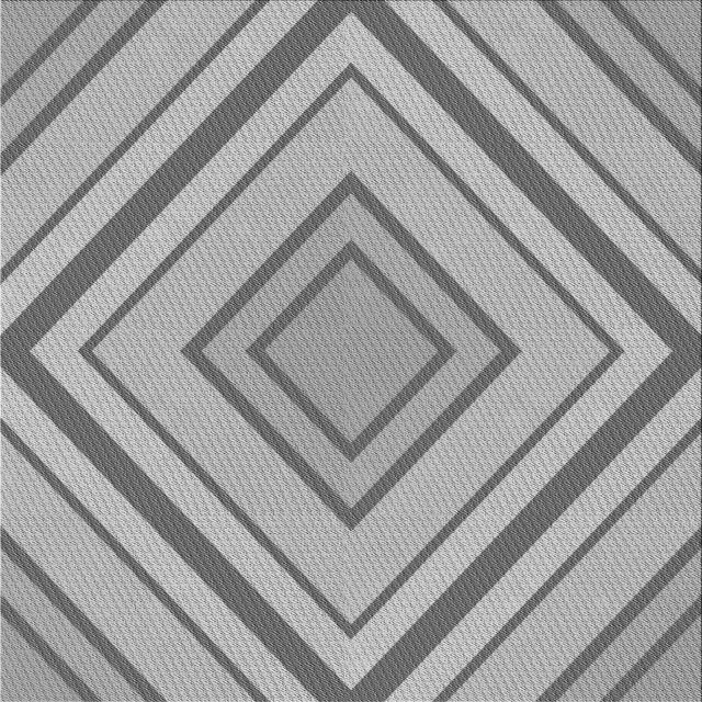 Ahgly Company Machine Washable Indoor Square Transitional Platinum Gray Area Rugs, 7' Square