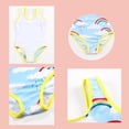 thumbnail image 5 of Pisexur Girls One-Piece Swimsuit 3-7 Years Adjustable Ruffle Bathing Suits Cute Striped Swimwear for Toddler Beach Pool, 5 of 5