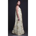thumbnail image 3 of Bimba Rose Pâle2 Robe Longue Maxi à Imprimé Floral d'Oiseaux et de Magnolia pour Femmes, Nuisette en Rayonne à Bretelles Spaghetti, Vêtement de Nuit pour Dames XXX-Large, 3 of 5