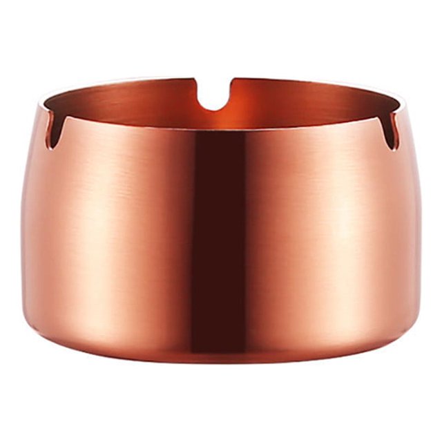RYRDWP Cendrier Rond en Acier Inoxydable Résistant aux Hautes Températures Résistant aux Chutes 7.9x7.9x4.9cm