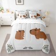 thumbnail image 2 of YST Mignon Ensemble de Douillette Capybara Lit Tout-en-un, Format Double, 7 Pcs, 2 of 5