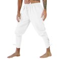 thumbnail image 1 of WEAIXIMIUNG Black Dress Pants Men Big and Tall Mens Comfortable Stylish Retro Gothic Leggings Drawstring Slacks, 1 of 6
