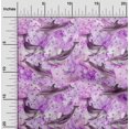 thumbnail image 2 of oneOone Cotton Poplin Purple Fabric Ocean Dolphin Sewing Craft Projects Fabric Prints By Yard 56 Inch Wide, 2 of 4