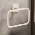 thumbnail image 4 of Chmadoxn Bathroom Storage & Organization, Squares Towel Storage Rack Towel Ring Hook Ring Towel Rack Minimalists Wall Mounted Round Small Size Hand Towel Hanging Rod Rag Towel Rack Towels Storage Rack, 4 of 6