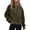 Green, variant on Women Half Zip Cropped Hoodies Fleece Quarter Zip Up Pullover Sweatshirts Winter Clothes 2023 Outfits Sweater Coat