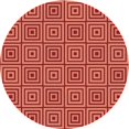 thumbnail image 1 of Ahgly Company Tapis d'Intérieur Rond Lavable en Machine Cône de Construction Transitionnel Orange, 7 Pieds Rond, 1 of 7