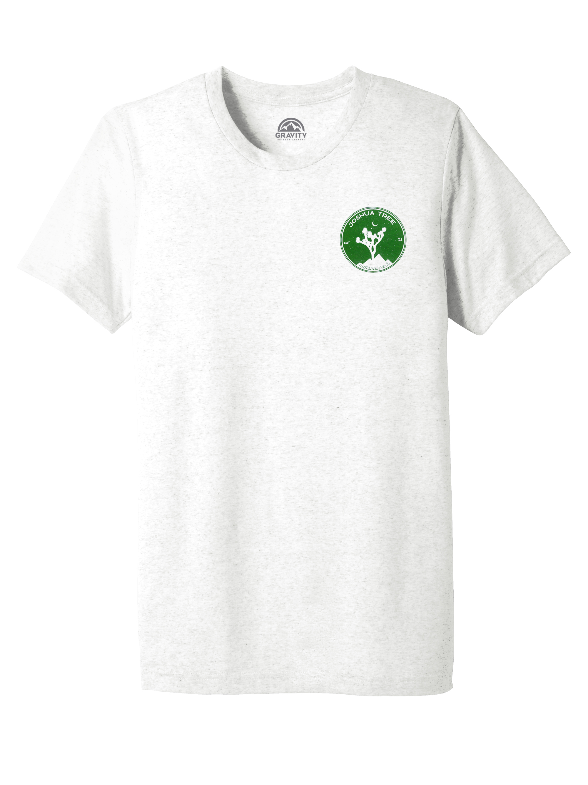 Joshua Tree Water-Based Unisex T-Shirt - White/Kelly Logo - 3XL