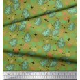 thumbnail image 2 of Soimoi Poly Georgette Fabric Geometric Sign,Clover & Monstera Leaves Print Fabric by Yard 42 Inch Wide, 2 of 3